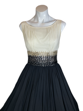 Load image into Gallery viewer, 1950&#39;s Chiffon Party Dress Size S
