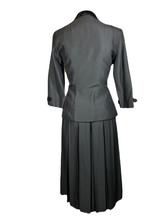 Load image into Gallery viewer, 1940&#39;s Velvet Trimmed Gabardine Suit Size S
