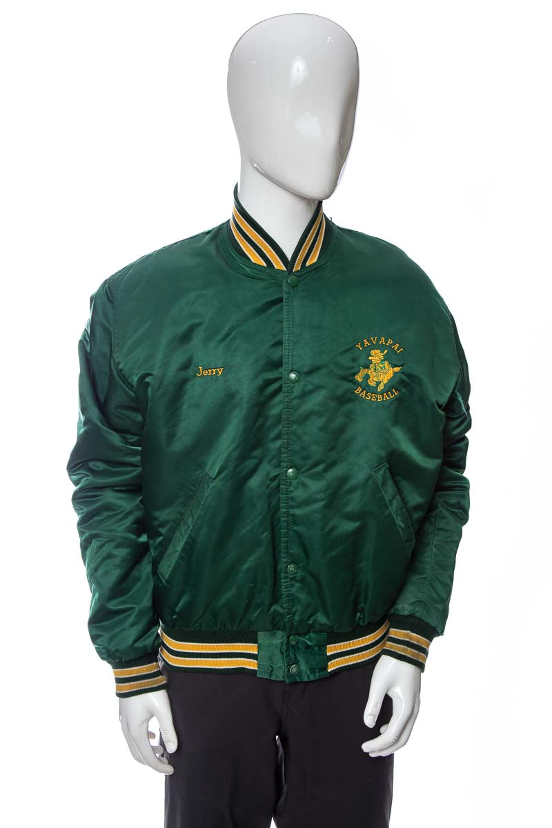 1980's Starter  Green and Yellow Yavapai Baseball Jacket Size XL