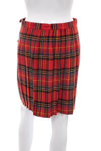 1980's Dry Goods Red Plaid Skirt Size M