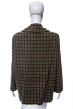 Load image into Gallery viewer, 1950&#39;s Pendleton Plaid Wool Coat Size L/XL
