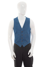 Load image into Gallery viewer, 1970&#39;s Put On Shop Denim Vest Size S
