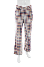 Load image into Gallery viewer, 1970&#39;s Levi&#39;s Panatella Plaid Flared Pants Size 34
