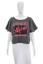 Load image into Gallery viewer, 1980&#39;s Gray and Pink Venice Beach Sweatshirt Size XL
