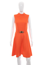 Load image into Gallery viewer, 1960&#39;s Gay Gibson Orange Mini Dress Size S
