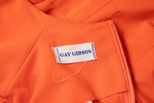 Load image into Gallery viewer, 1960&#39;s Gay Gibson Orange Mini Dress Size S
