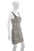 Load image into Gallery viewer, 1980&#39;s Cache White and Black Animal Print Dress Size M
