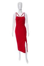 Load image into Gallery viewer, 1990&#39;s Guess Red Velvet Gown Size s
