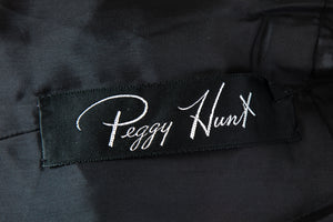 1950's Peggy Hunt Black Lace Detail Cocktail Dress Size M