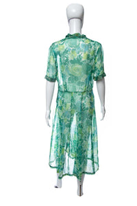 1950's Scott Originals Floral Printed Day Dress Size L