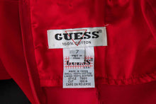 Load image into Gallery viewer, 1990&#39;s Guess Red Velvet Gown Size s
