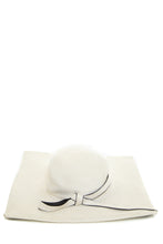 Load image into Gallery viewer, 1950&#39;s Lilly Dache White Square Wide Brim Hat
