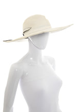 Load image into Gallery viewer, 1950&#39;s Lilly Dache White Square Wide Brim Hat
