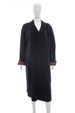 Load image into Gallery viewer, 1960&#39;s Burberrys&#39; Black Wool Coat
