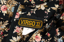 Load image into Gallery viewer, 1990&#39;s Virgo II Black and Floral Print Maxi Dress Size M
