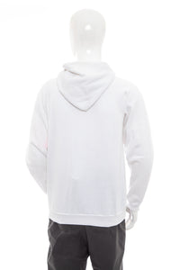 1980's Hanes White and Multicolor Reno Hot Air Balloon Hoodie SZ M/L