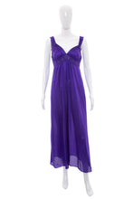 Load image into Gallery viewer, 1980&#39;s Purple Lace Detail Nightgown Size M
