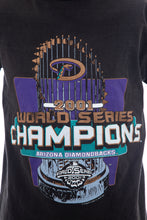 Load image into Gallery viewer, 2000&#39;s Lee Sport Black Arizona Diamondbacks Graphic Print T-shirt Size S/M
