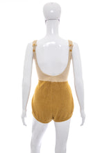 Load image into Gallery viewer, 1950&#39;s Robby Len Brown Knit Bathing Suit Size M
