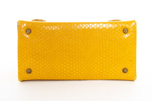 Load image into Gallery viewer, 1960&#39;s Yellow Faux Snakeskin Purse

