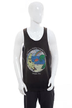 Load image into Gallery viewer, 1990&#39;s Fruit of the Loom Black and Multicolor Banana Graphic Print Tank Size L/XL
