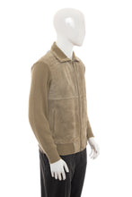 Load image into Gallery viewer, 1980&#39;s Mervyn&#39;s Tan Leather and Knit Jacket Size M
