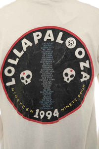 1990's Rare White Lollapalooza '94 Inaugural Year Tee Size L