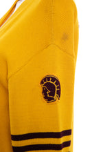 Load image into Gallery viewer, 1970&#39;s Whiting Yellow Clifton Arizona High School Letterman Jacket Size L
