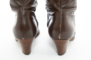 1970's Cobbies Brown Leather Boots Size 8.5