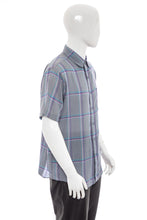 Load image into Gallery viewer, 1980&#39;s Levi&#39;s Gray Plaid Button Up Shirt Size L
