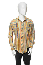Load image into Gallery viewer, 1970&#39;s Multicolor Psychedelic Print Western Shirt Size L
