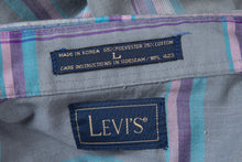 Load image into Gallery viewer, 1980&#39;s Levi&#39;s Gray Plaid Button Up Shirt Size L
