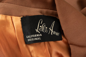 1940's Lilli Ann Brown Suit Jacket Size M