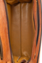 Load image into Gallery viewer, 1970&#39;s Brown Tooled Leather Shoulder Bag
