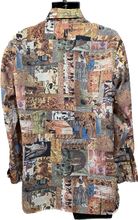Load image into Gallery viewer, 1970&#39;s Egyptian Print Disco Shirt Size M
