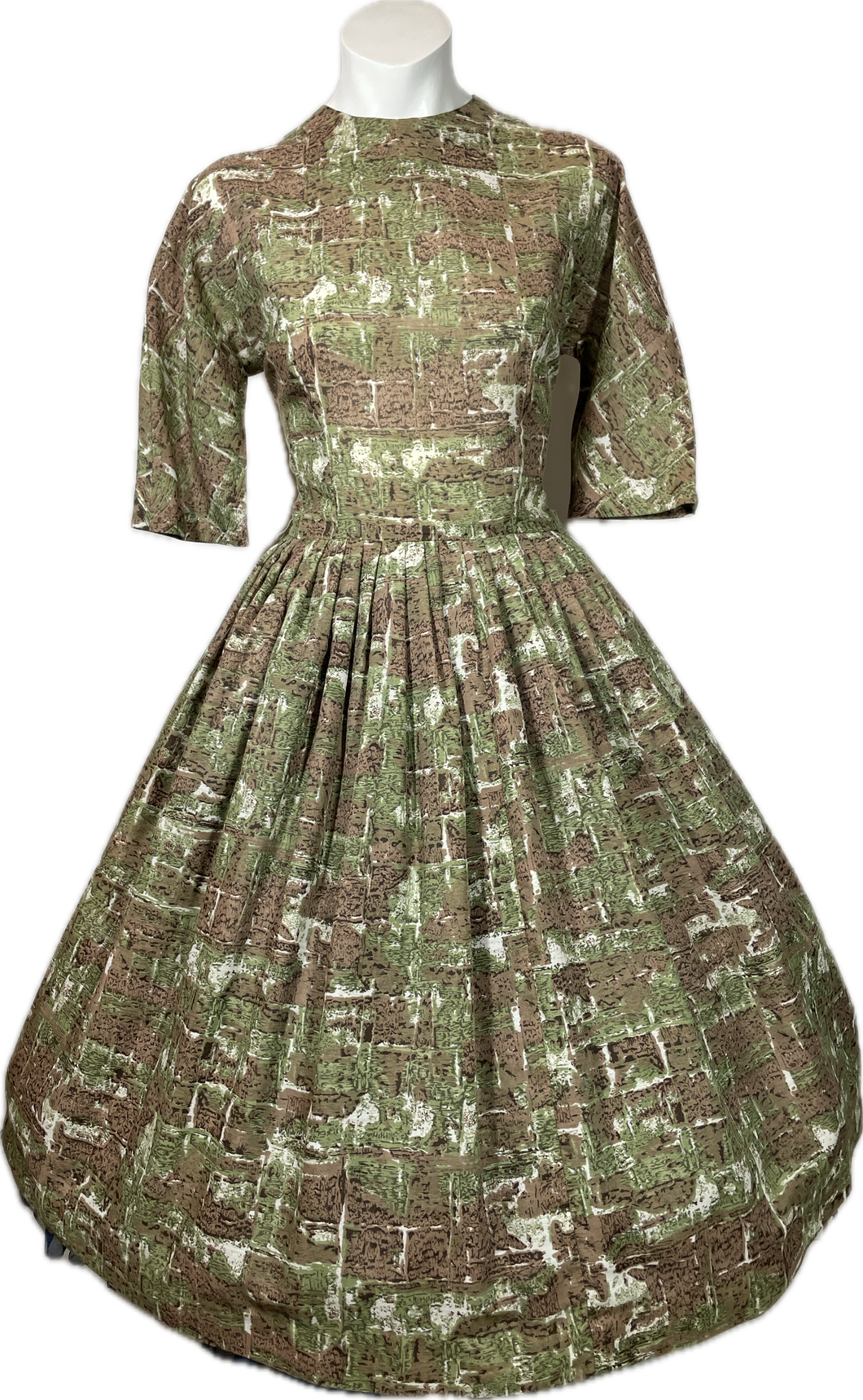 1950's Belted Day Dress Size M