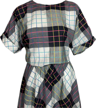 Load image into Gallery viewer, 1980&#39;s Plaid Day Dress Size XL
