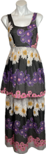Load image into Gallery viewer, 1970&#39;s Polka Dot Floral Dress Size XS
