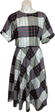 Load image into Gallery viewer, 1980&#39;s Plaid Day Dress Size XL
