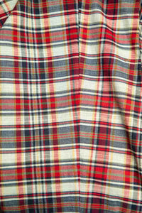 1960's Red and Gray Plaid Cigarette Pants Size S
