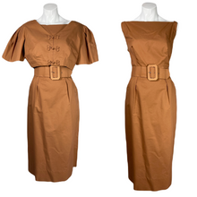Load image into Gallery viewer, 1950’s Alfred Shaheen Dress and Bolero Set Size M
