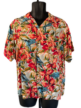 Load image into Gallery viewer, 1940&#39;s South Pacific Rayon Shirt Size L/XL
