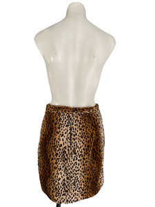 1980's Leopard Print Mini Skirt Size M