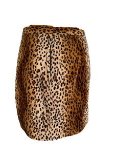 1980's Leopard Print Mini Skirt Size M