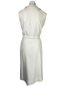 1960’s Cream International Flag Dress and Cardigan Size M